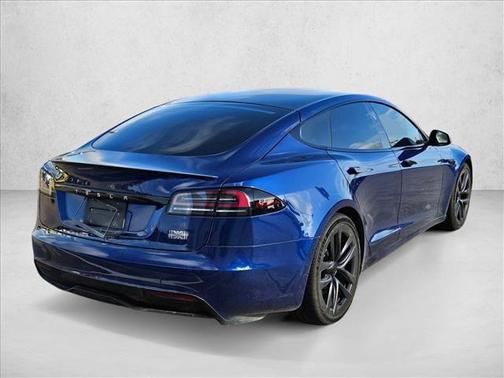 Deep Blue Metallic 2025 Tesla Model S Plaid