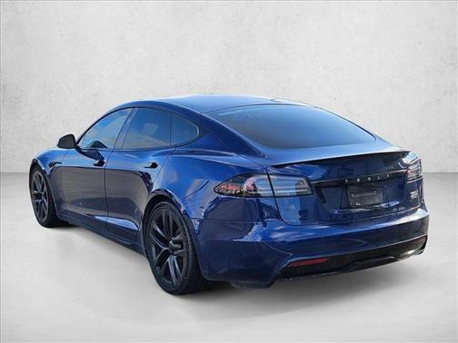 Deep Blue Metallic 2025 Tesla Model S Plaid