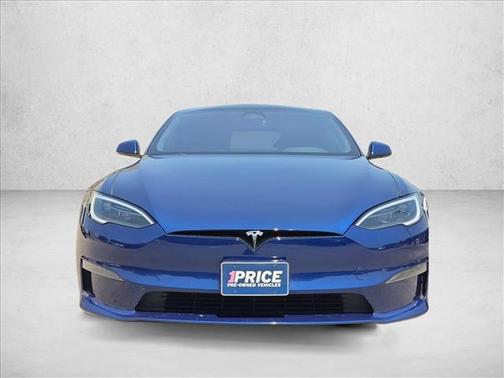 Deep Blue Metallic 2025 Tesla Model S Plaid