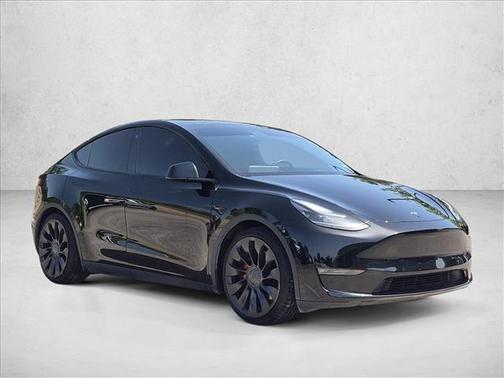 Solid Black 2022 Tesla Model Y Performance Dual Motor All-Wheel Drive
