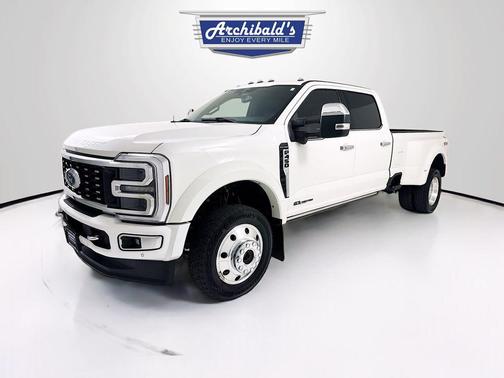 Star White Metallic Tri-Coat 2024 Ford F-450 Platinum