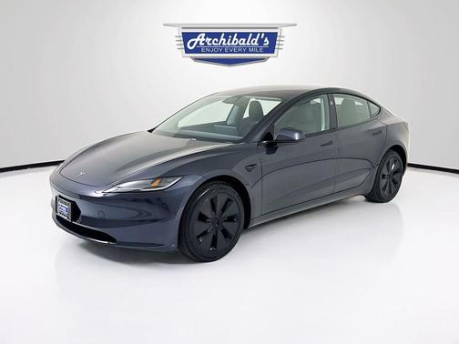 Stealth Gray 2025 Tesla Model 3 Long Range