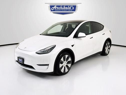 Pearl White Multi-Coat 2021 Tesla Model Y Long Range Dual Motor All-Wheel Drive