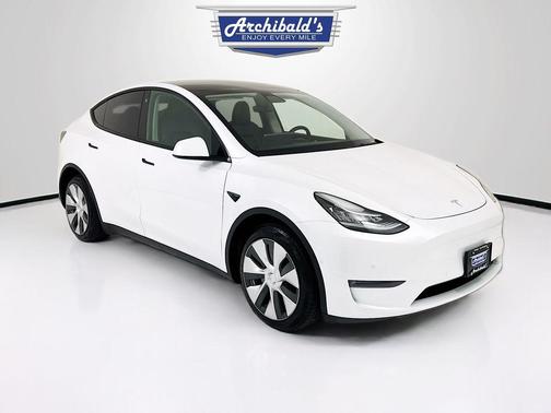 Pearl White Multi-Coat 2021 Tesla Model Y Long Range Dual Motor All-Wheel Drive