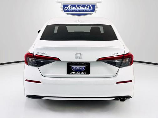 Platinum White Pearl 2024 Honda Civic Sport