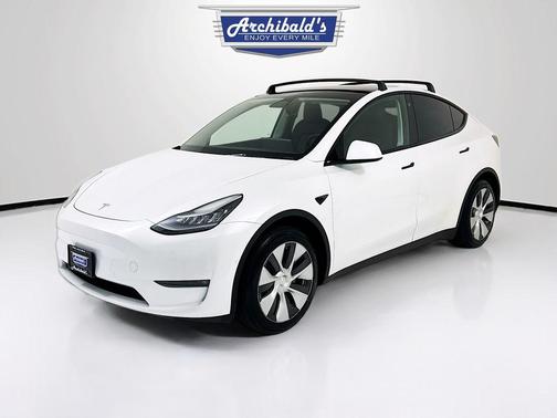 Pearl White Multi-Coat 2021 Tesla Model Y Long Range Dual Motor All-Wheel Drive