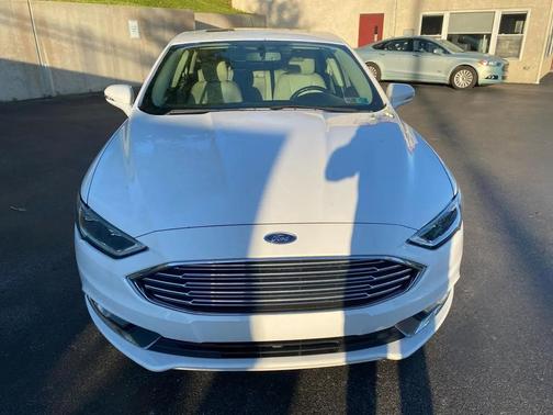 White Platinum Metallic Tri-Coat 2017 Ford Fusion Platinum