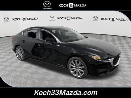 Jet Black Mica 2026 Mazda Mazda3 FWD w/Preferred Package