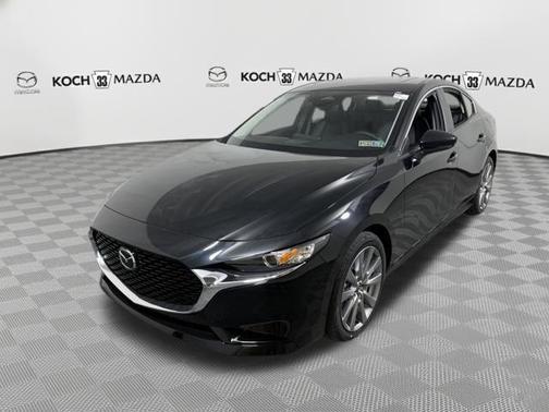 Jet Black Mica 2026 Mazda Mazda3 FWD w/Preferred Package