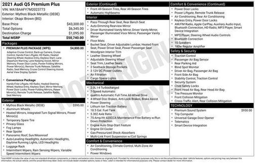 2021 Audi Q5 40 Premium Plus