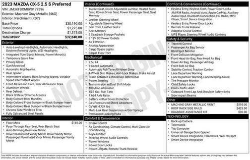 2023 Mazda CX-5 2.5 S Preferred Package