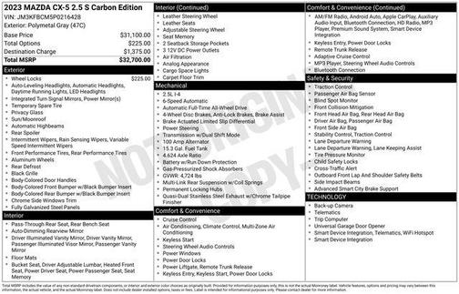 2023 Mazda CX-5 2.5 S Carbon Edition