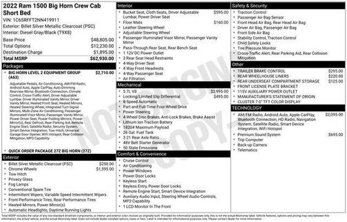 2022 RAM 1500 Big Horn
