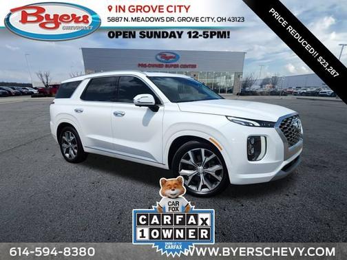 White 2022 Hyundai PALISADE Limited