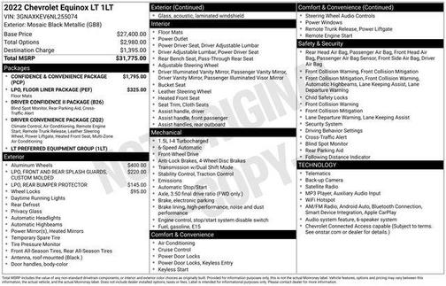 Mosaic Black Metallic 2022 Chevrolet Equinox 1LT