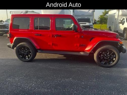 Red 2025 Jeep Wrangler 4xe Sahara
