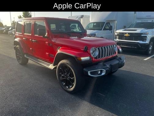 Red 2025 Jeep Wrangler 4xe Sahara