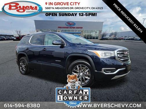 DARK SAPPHIRE BLUE METALLIC 2017 GMC Acadia SLT