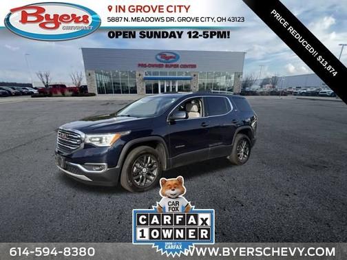 DARK SAPPHIRE BLUE METALLIC 2017 GMC Acadia SLT