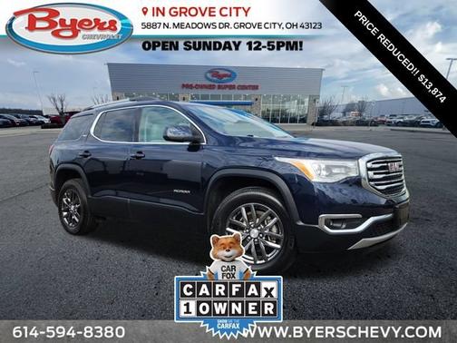 DARK SAPPHIRE BLUE METALLIC 2017 GMC Acadia SLT