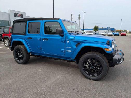 Hydro Blue Pearl 2024 Jeep Wrangler 4xe Sahara