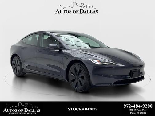 Stealth Grey 2025 Tesla Model 3 Long Range