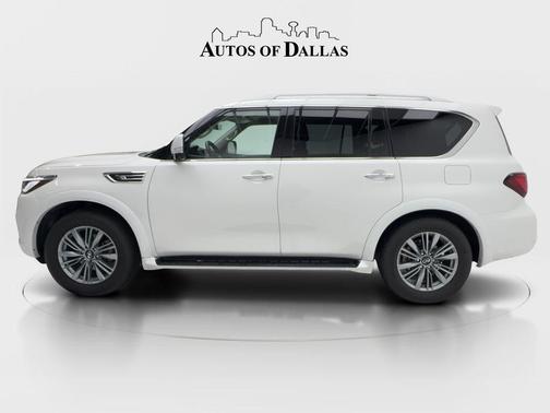 Moonstone White 2021 INFINITI QX80 Luxe