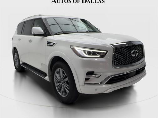 Moonstone White 2021 INFINITI QX80 Luxe