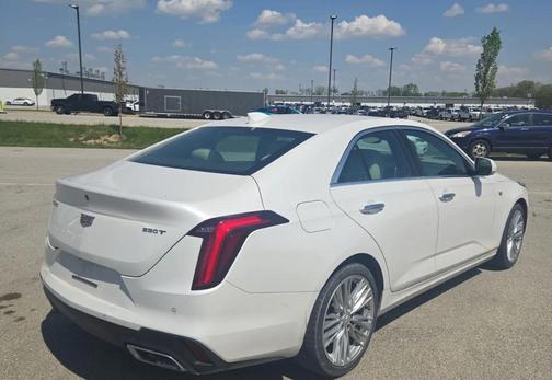 Crystal White Tricoat 2021 Cadillac CT4 Premium Luxury