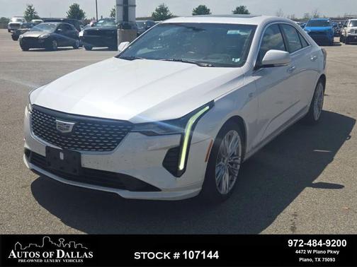 Crystal White Tricoat 2021 Cadillac CT4 Premium Luxury