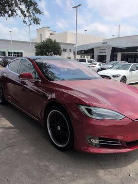 Red Multi-Coat 2017 Tesla Model S 75