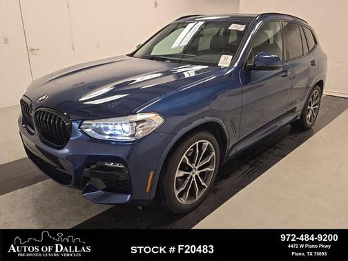 Phytonic Blue Metallic 2021 BMW X3 sDrive30i