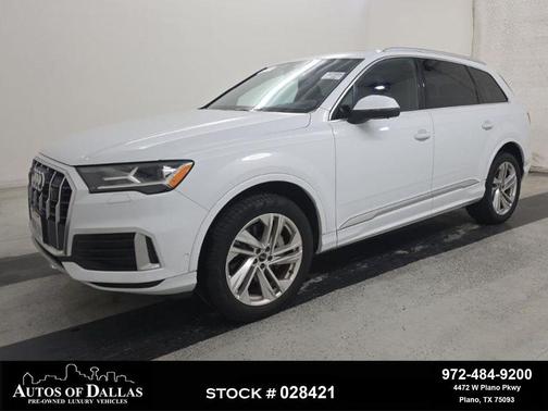 Glacier White Metallic 2021 Audi Q7 45 Premium Plus