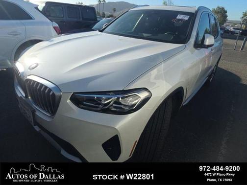 White Metallic 2024 BMW X3 sDrive30i