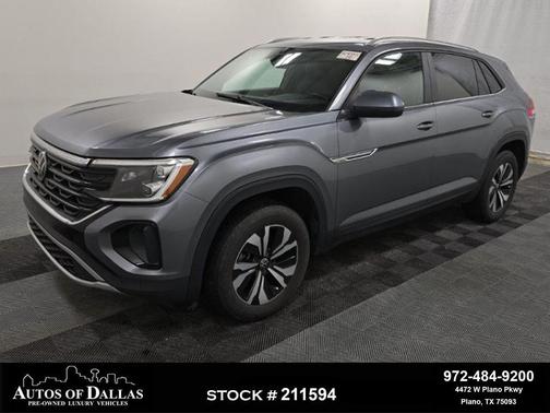 Platinum Gray Metallic 2024 Volkswagen Atlas Cross Sport 2.0T SE
