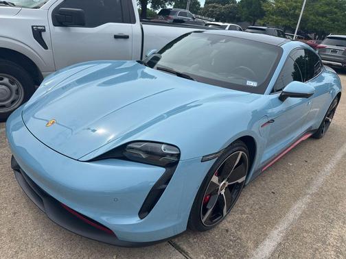 Blue 2020 Porsche Taycan 4S