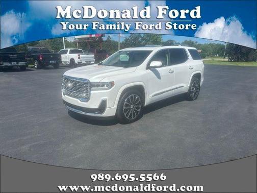 White Frost Tri-Coat 2020 GMC Acadia Denali