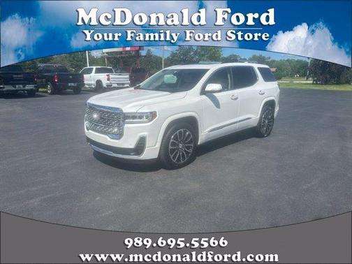 White Frost Tri-Coat 2020 GMC Acadia Denali