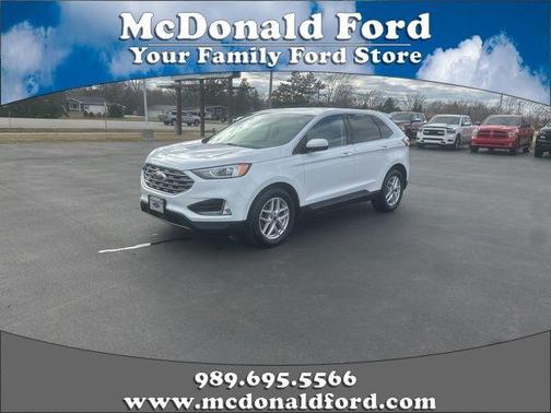 Oxford White 2021 Ford Edge SEL