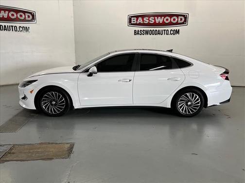 White 2023 Hyundai SONATA Hybrid Limited