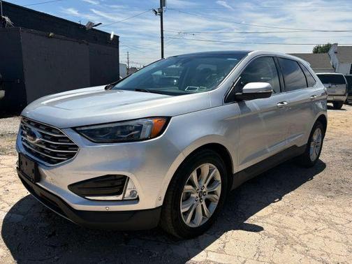 Silver 2019 Ford Edge Titanium Sport Utility 4D