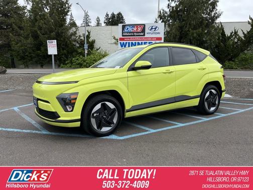 Yellow 2024 Hyundai KONA EV SEL