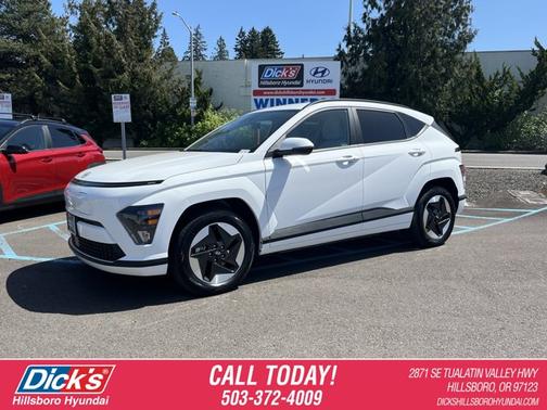 White 2024 Hyundai KONA EV SEL