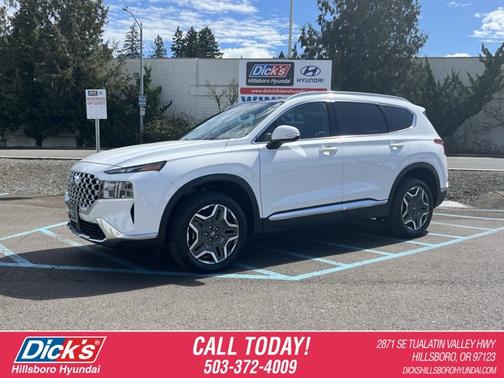White 2023 Hyundai SANTA FE HEV SEL Premium