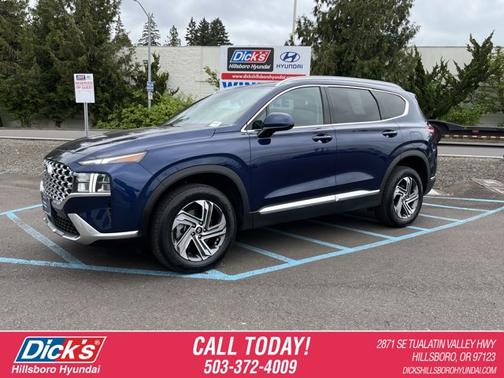Blue 2021 Hyundai SANTA FE SEL