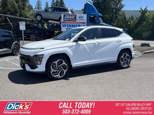 White 2025 Hyundai KONA N Line S