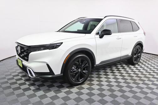 Platinum White Pearl 2025 Honda CR-V Hybrid Sport Touring AWD