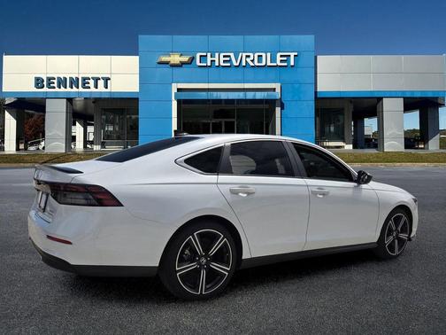 White 2025 Honda Accord Hybrid Sport