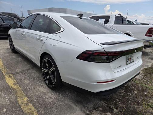 White 2025 Honda Accord Hybrid Sport