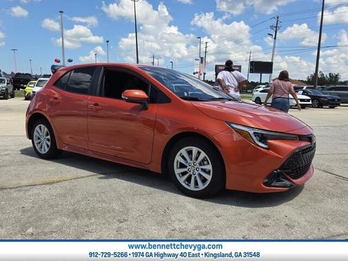 Inferno Red 2025 Toyota Corolla Hatchback SE
